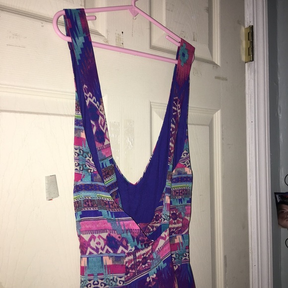 Purple pattern skirt overall - Picture 3 of 3